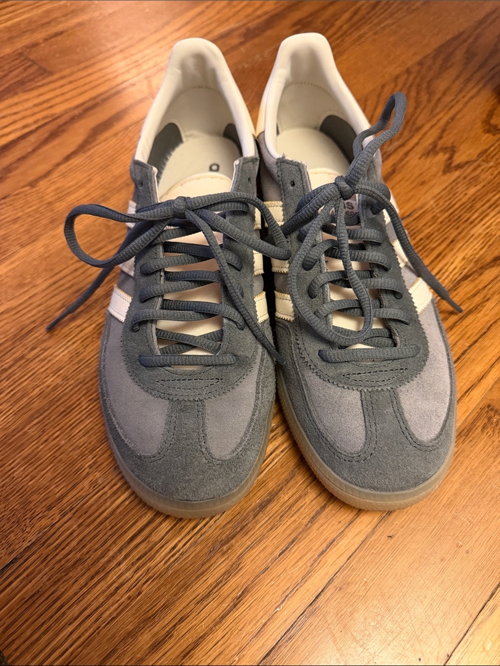 Men's 7.5/Women’s 8.5 Adidas Spezial Suede Lace-Up Sneakers - Gray/Blue